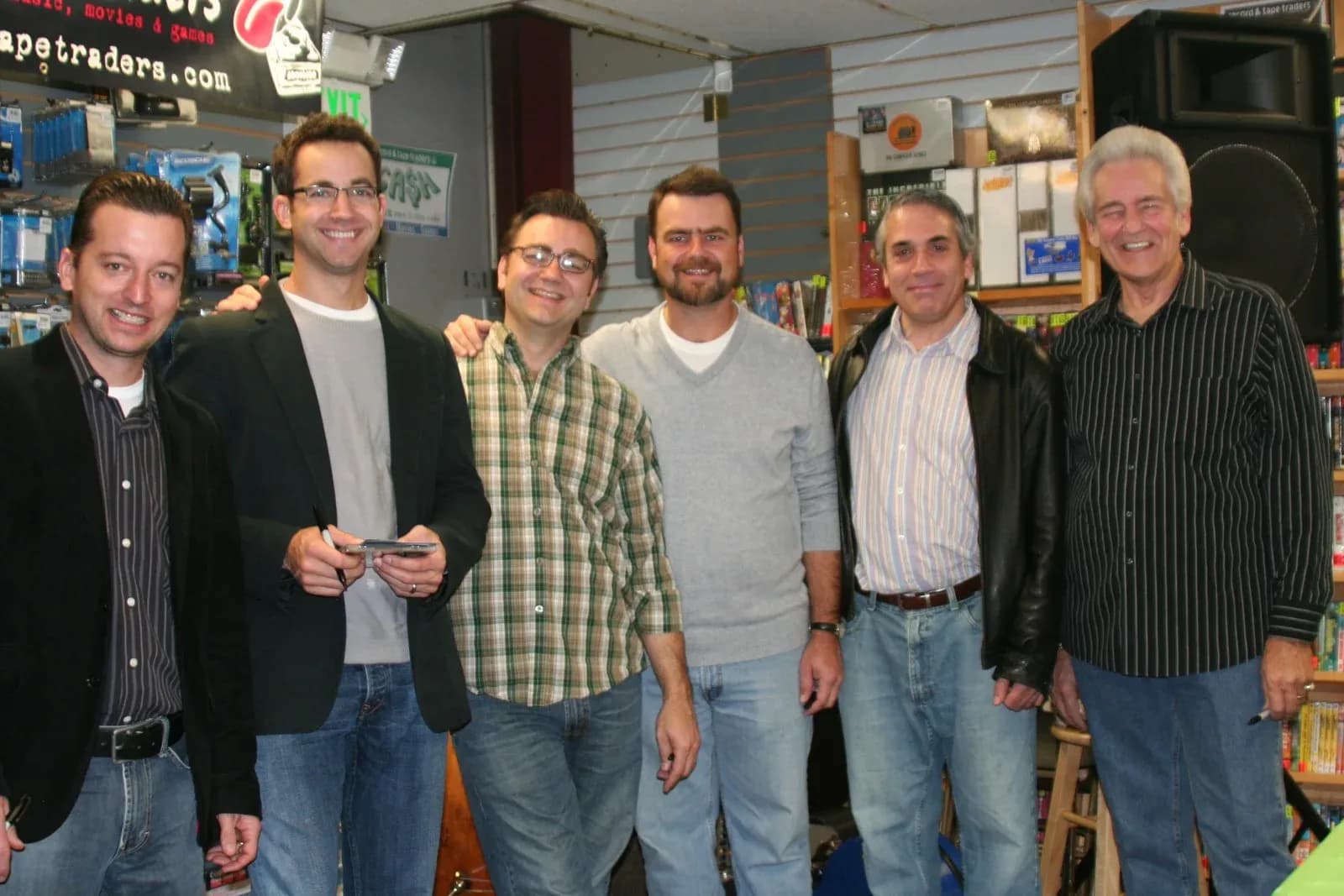 Laurence Baer, second from right, with the Del McCoury Band in 2009